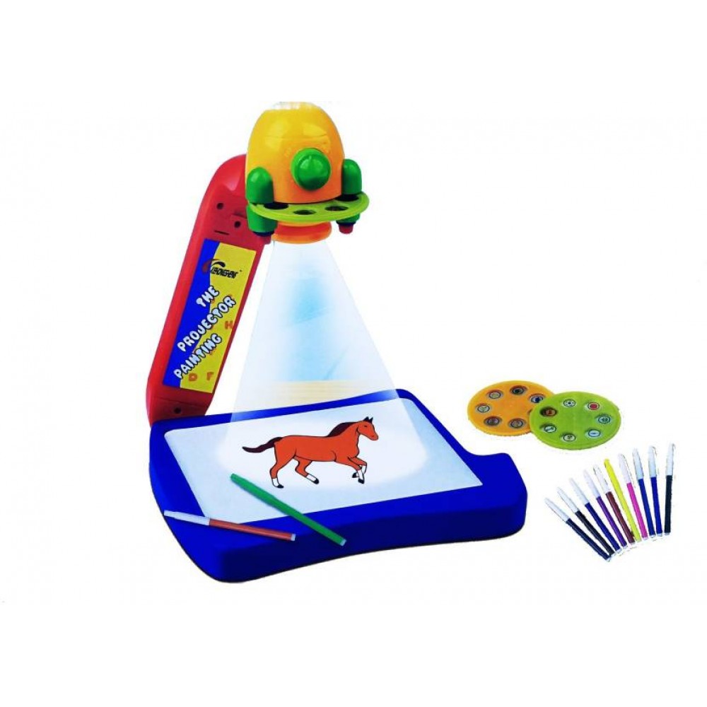 Children Led Projector Art Drawing Table Toys Kids Painting Board Desk ...