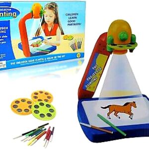 Children Led Projector Art Drawing Table Toys Kids Painting Board Desk Arts And Crafts Projection Educational Learning Develop Creativity