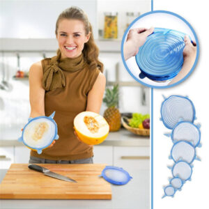 Pack of 6 Silicone Stretch Lids