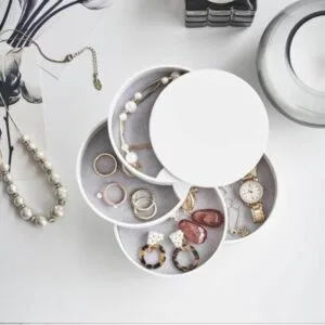 4 Layers Rotatable Jewelry Box Organizer