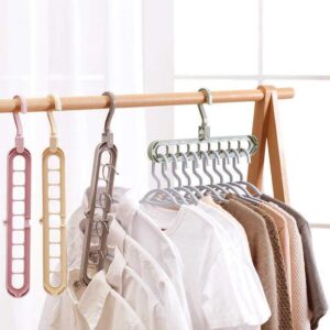 Pack of 5 Plastic 9 Hole Hanger Hanging hook