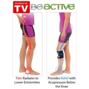 Alternative view of Be Active Brace Leggings Pressure Point Acupressure Pad Back Pain Set Of 2