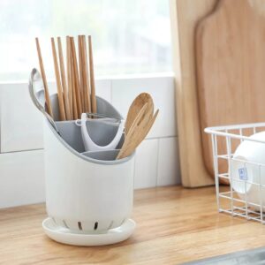 Cutlery Drainer And Organizer Plastic Kitchen Rack