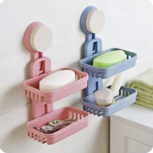 Double Layer Soap Holder Suction Cup
