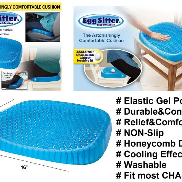Egg Sitter Absorb Pressure Relief Breathable Honeycomb Car/Office Non Slip - Image 5