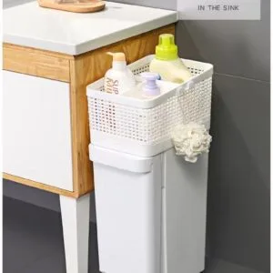 Alternative view of Movable Kitchen Trolley With Garbage Bin