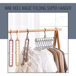Nine Hole Magic Folding Super Hanger