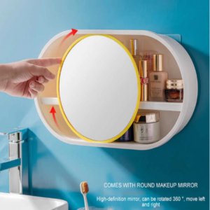 Organizer With Sliding Mirror