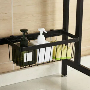 Alternative view of Over The Sink Dish Drying Rack Shelf Stainless Steel Kitchen Cutlery Holder