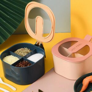 Plastic Food Seasoning Container Kitchen Spice Box
