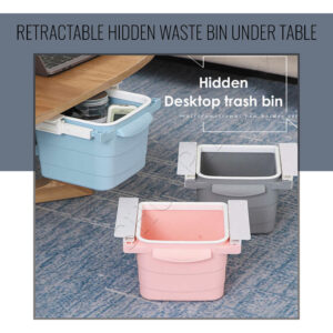 Retractable Hidden Waste Bin Under Table