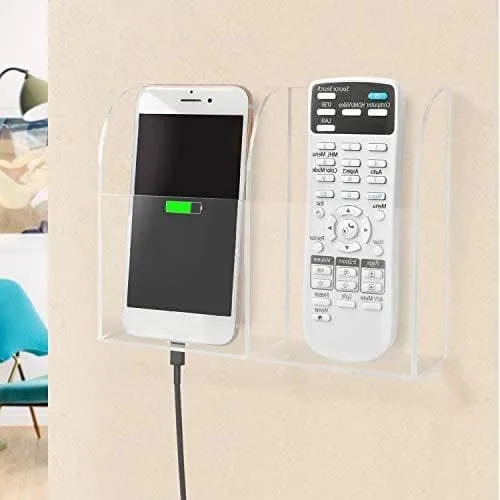 Remote Control and Mobile Holder with Charging Pin Hole-Wall Mount - Image 4