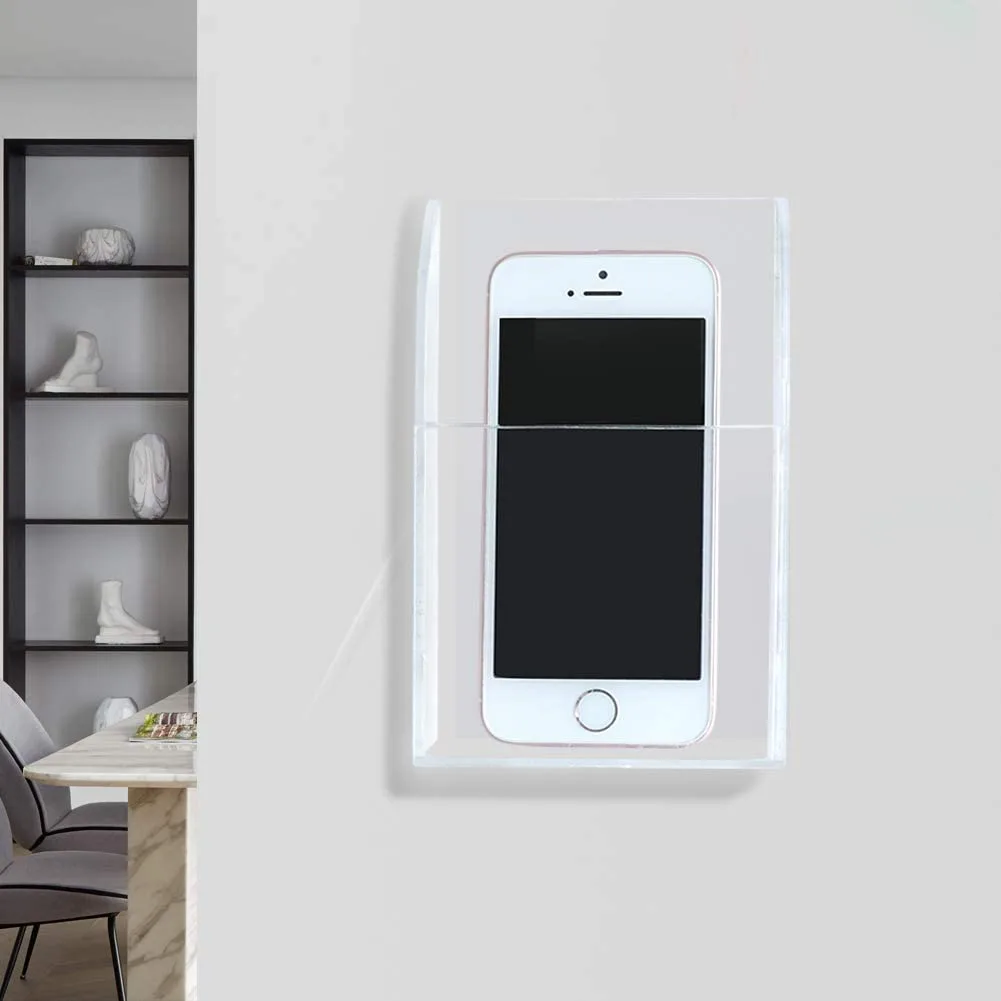 Remote Control and Mobile Holder with Charging Pin Hole-Wall Mount - Image 2