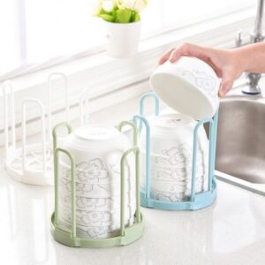 Retractable Drain Storage Rack Desktop Bowl Holder
