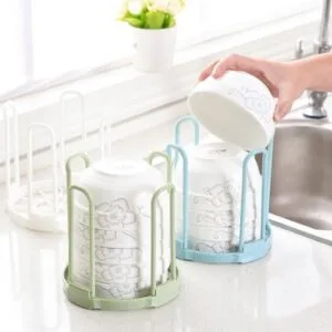 Retractable Drain Storage Rack Desktop Bowl Holder
