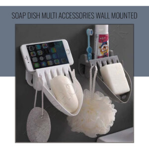 Soap Dish Multi Accessories Wall Mounted