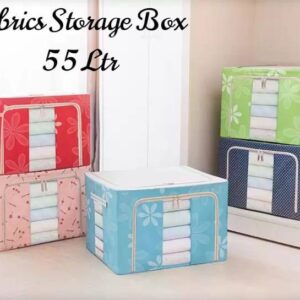 55L Foldable Steel Frame Covered Storage Box