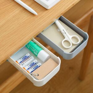 Table Drawer Hidden Under Paste Plastic Desk Organizer