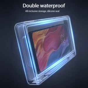 Alternative view of Wall Mounted Phone Box Waterproof Touch Screen Case Mobile Phone Holder Kitchen Bathroom Phone Shell Shower Sealing Storage Box