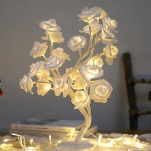 White Flower Tree Stand Light