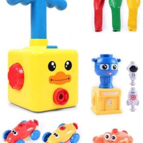 Power Balloon Car Toy for Kids, Balloon Launcher Car Toy Set for Kids Science Toy, Inflatable STEM Balloon Pump Cars Racer Kit for Boys Girls