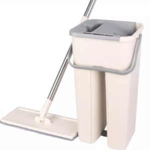 Flat Mop Stick Rod With Bucket Set