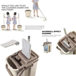 Alternative view of Flat Mop Stick Rod With Bucket Set