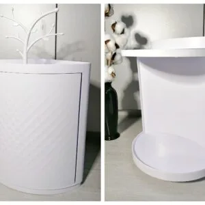 Alternative view of 360 Rotating Bathroom Kitchen Storage Rack Organizer Shower Shelf Makeup Tray Holder Washing Shower Organizer