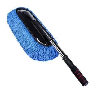 Alternative view of Car Cleaning Mop Removable Telescopic Wax Mop Dust Removal Car Wash Brush Microfiber Car Dust Cleaning Brushes Duster