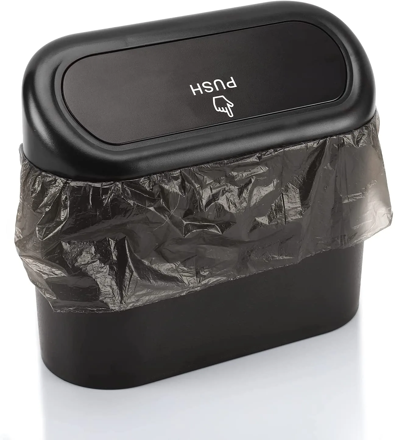 Car Mini Dustbin With Lid, Garbage Organizer - Image 6