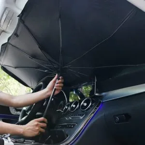 Car Umbrella Sun Shade Cover for Windshield UV Reflecting Foldable Front Car Sunshade Umbrella