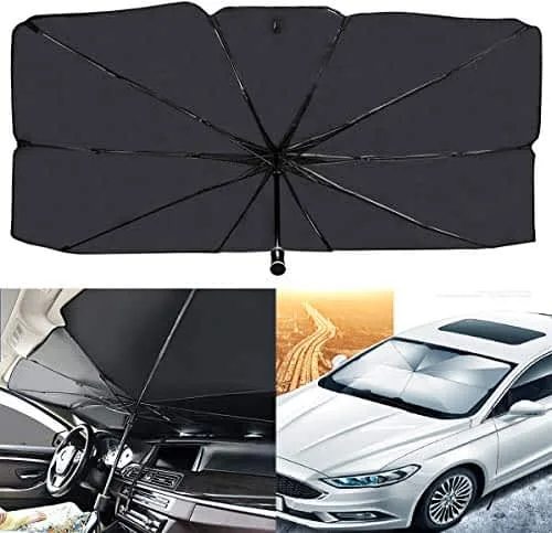 Car Umbrella Sun Shade Cover for Windshield UV Reflecting Foldable Front Car Sunshade Umbrella - Image 2