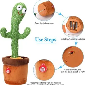Alternative view of Cute Dancing and Talking Cactus Toy