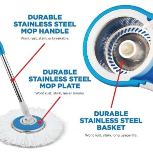 Alternative view of Easy Spin 360 Rotate Stainless Steel Spinner Mop