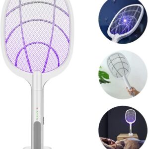 Electric Zapper Swatter with Night Mosquito Killing Lamp (2 in 1)
