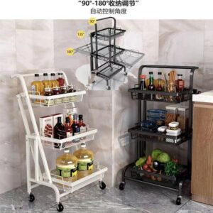 Kitchen Fruits And Vegetables Folding Storage Rack
