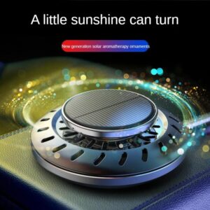 Car Solar UFO Shape Aromatherapy Fresh Deodorant Decoration