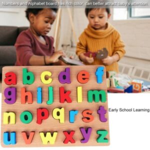 Wooden small abc Learning Toy Kids Educational Puzzle Board