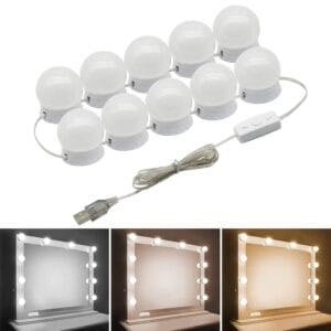 10 LED Vanity Mirror Lights Kit