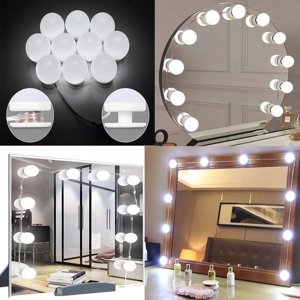 10-Bulb Vanity Mirror Lights – 3 Light Modes, Box Packed - Image 4