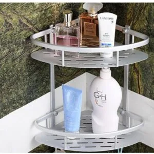 Alternative view of 2 Layer Aluminum Bathroom Corner Rack