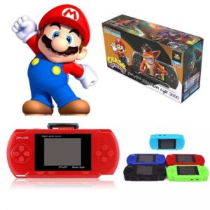PVP Station Light 3000 8 Bit Portable Game Machine with Built-in Games PVP PSP Game-console with Crash, Pinball, Super Contra, Super Mario, Cricket2887, and other Unlimited Games, Soccer, Lunar Ball, Angry Birds, best gift for kid