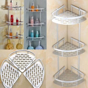 3 Layer Aluminium Bathroom Corner Rack