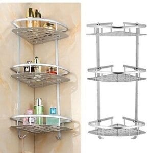 3 Layer Aluminium Bathroom Corner Rack