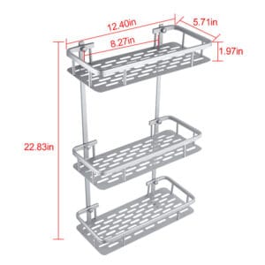 Alternative view of 3 Tier Aluminum Basket