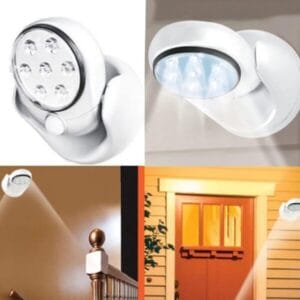 Alternative view of 360 Rotating 7 LED Motion Activated Sensor LED Light