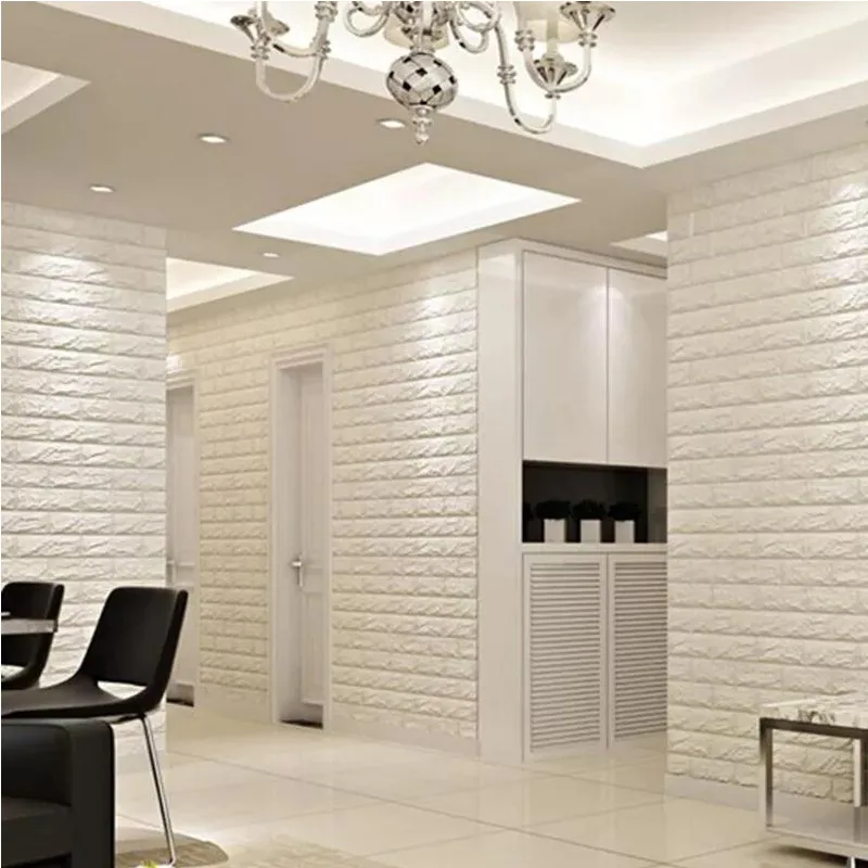 3D Foam Brick Wallpaper Stickers 70x77cm