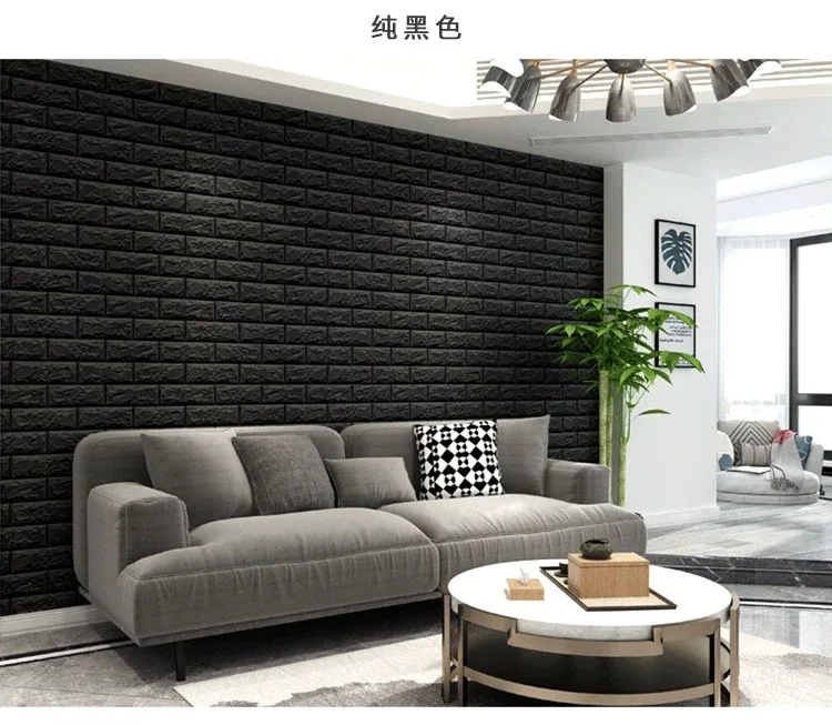 3D Foam Brick Wallpaper Stickers 70x77cm - Image 8