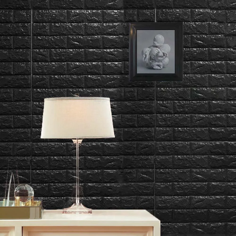 3D Foam Brick Wallpaper Stickers 70x77cm - Image 2