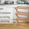 4 layer Household Folding Wooden Shoes Storage Shelf